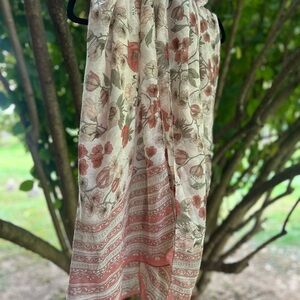 Floral Patterned Scarf